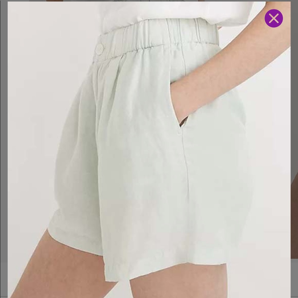 MADEWELL mint botanical track shorts *new with tags